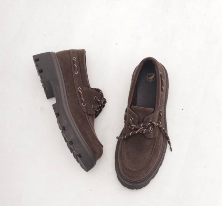 SCARPA STRINGATA VELA CAMOSCIO TESTA DI MORO 