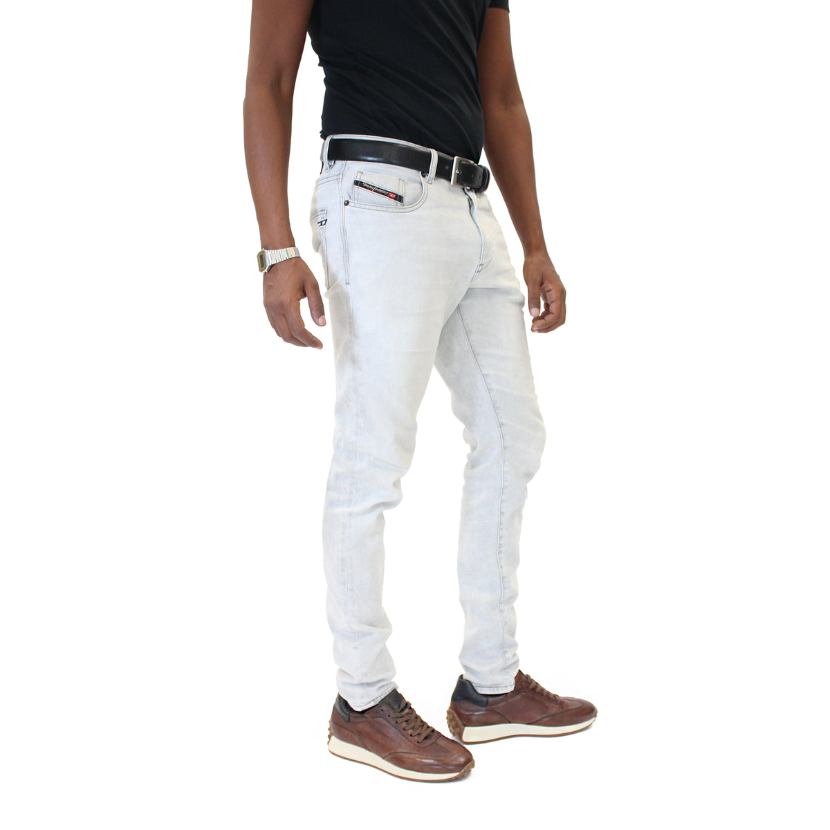 SNEAKERS IN PELLE CUOIO CON GOMMINI 