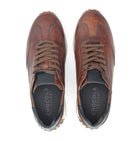 SNEAKERS IN PELLE CUOIO CON GOMMINI 