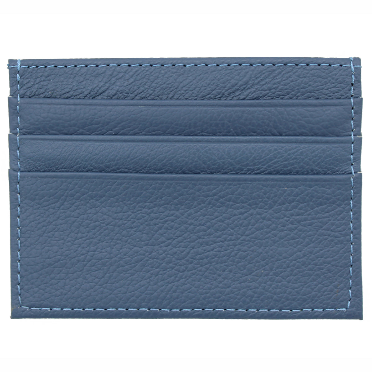 PORTACARTE PELLE BLU 