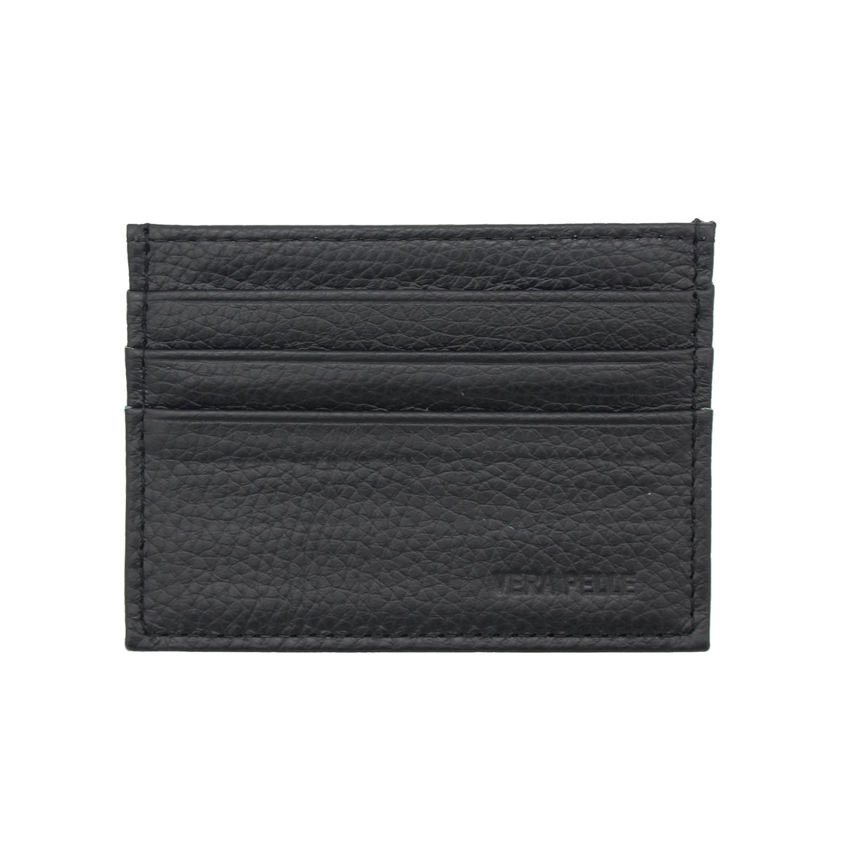 PORTACARTE CARTE PELLE NERA 