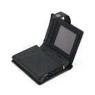 PORTAFOGLIO UOMO ECOPELLE E ALLUMINIO NERO 