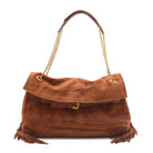 BORSA VENUS FRANGE MARRONE 
