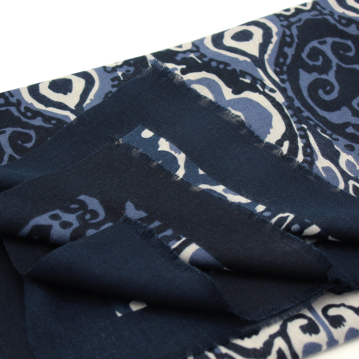SCIARPA FANTASIA ARABESQUE BLU 