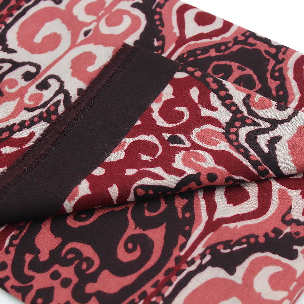 SCIARPA FANTASIA ARABESQUE BORDEAUX 