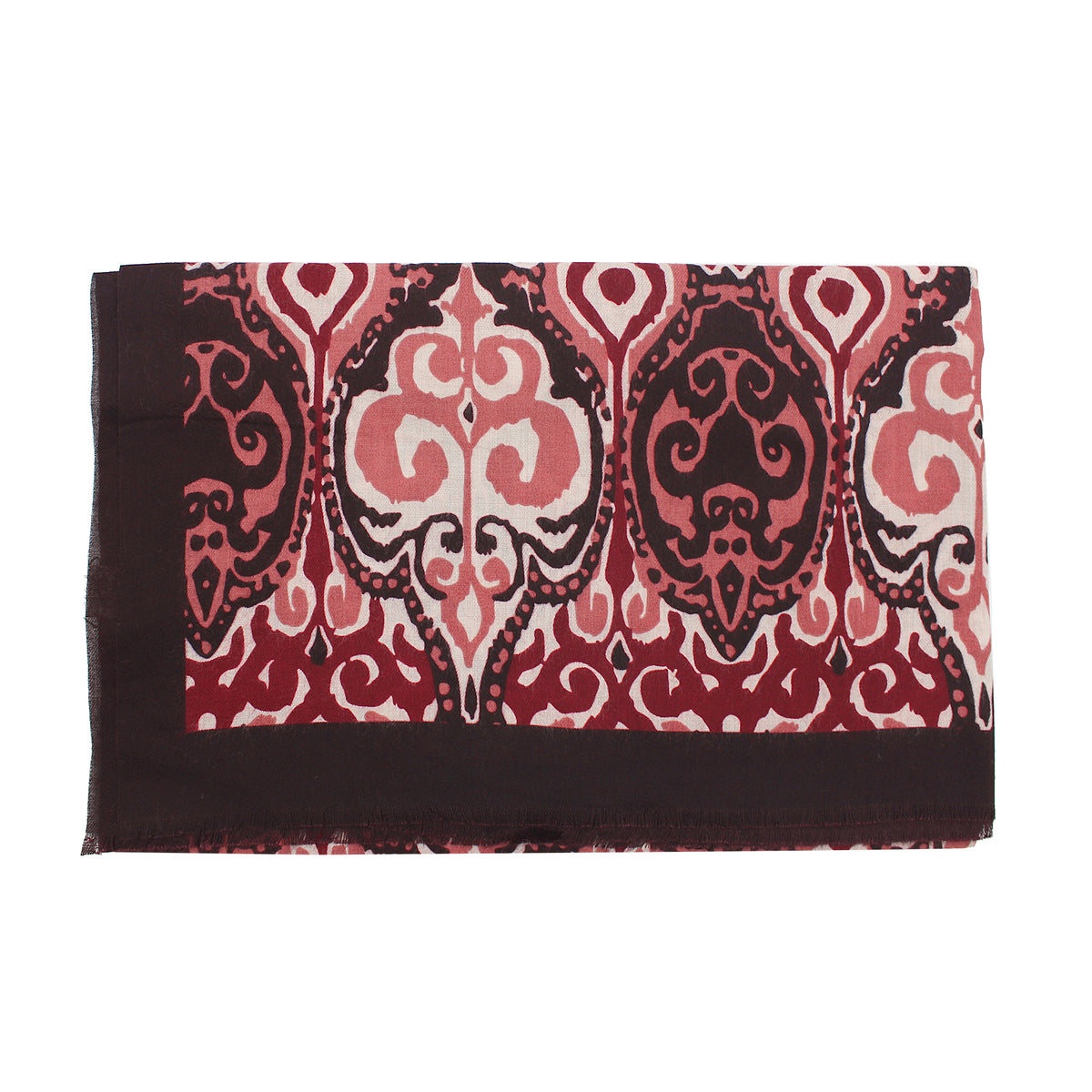 SCIARPA FANTASIA ARABESQUE BORDEAUX 