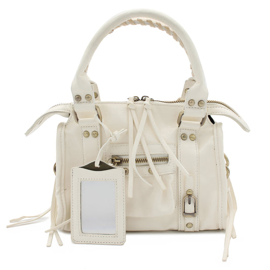 BORSA SPECCHIO PICCOLA ECOPELLE BIANCO 