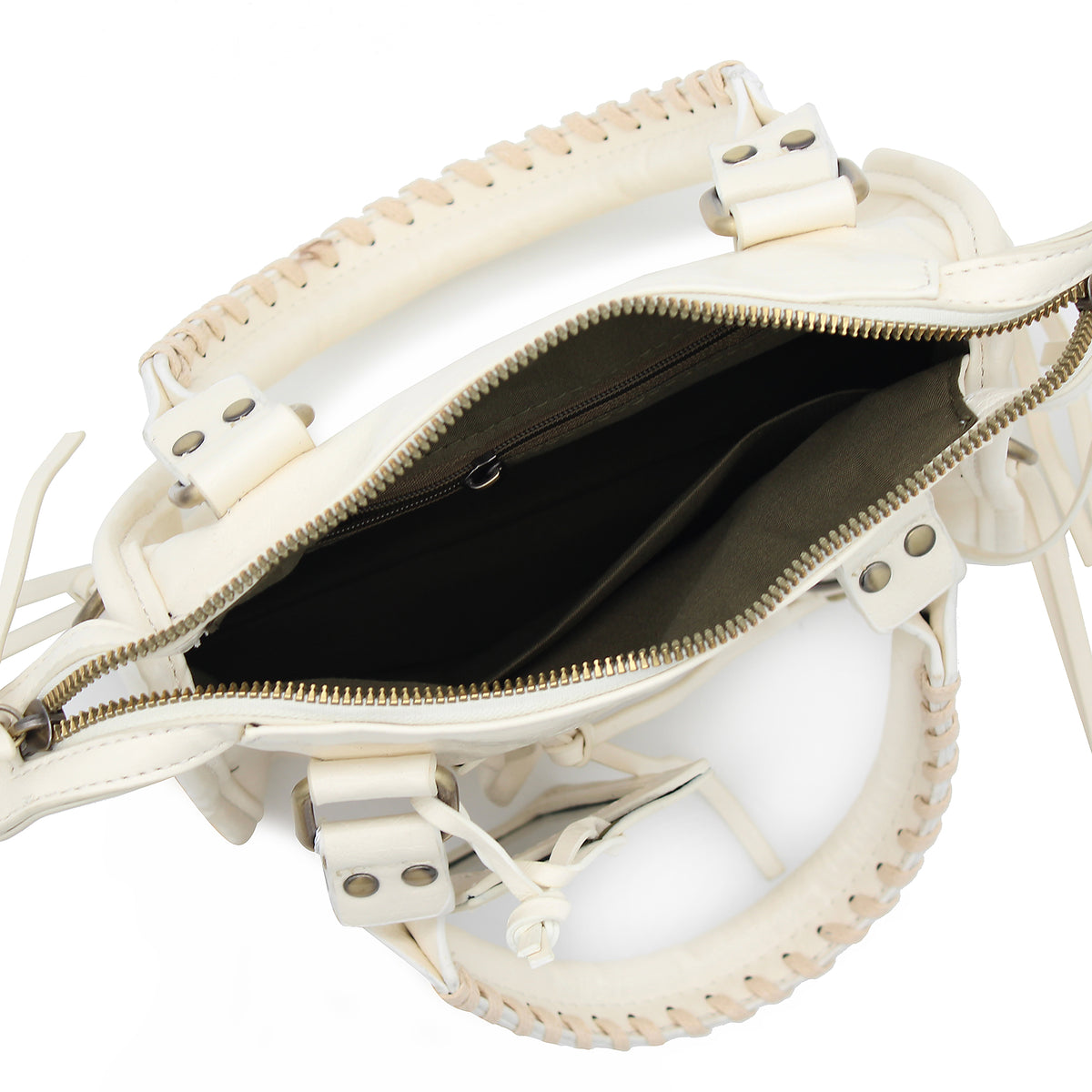 BORSA SPECCHIO PICCOLA ECOPELLE BIANCO 