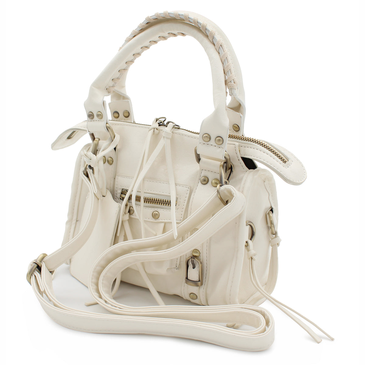BORSA SPECCHIO PICCOLA ECOPELLE BIANCO 