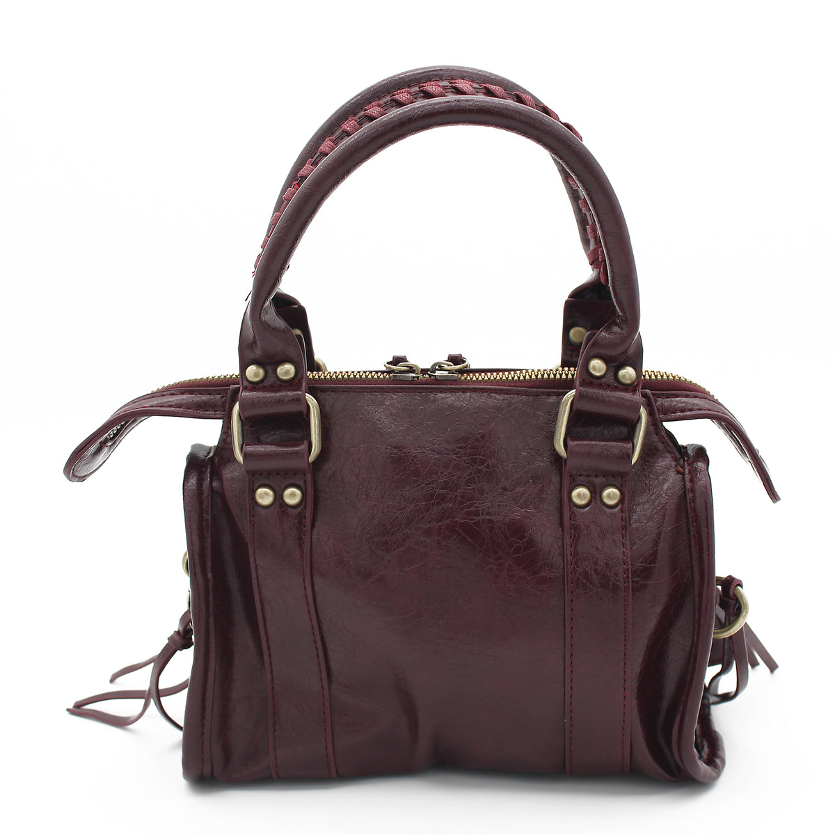BORSA SPECCHIO PICCOLA ECOPELLE BORDEAUX 