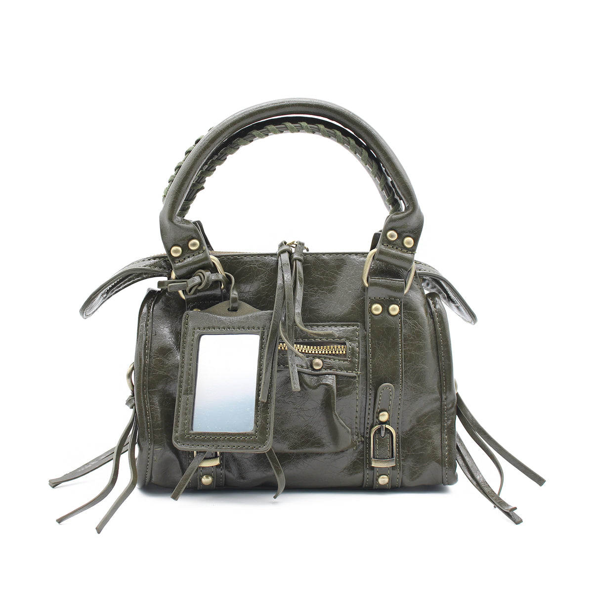 BORSA SPECCHIO PICCOLA ECOPELLE BORDEAUX 