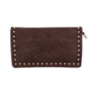 BORSA A BUSTINA CAMOSCIO MARRONE 