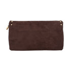 BORSA A BUSTINA CAMOSCIO MARRONE 