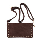 BORSA A BUSTINA CAMOSCIO MARRONE 