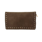BORSA A BUSTINA CAMOSCIO VERDE 