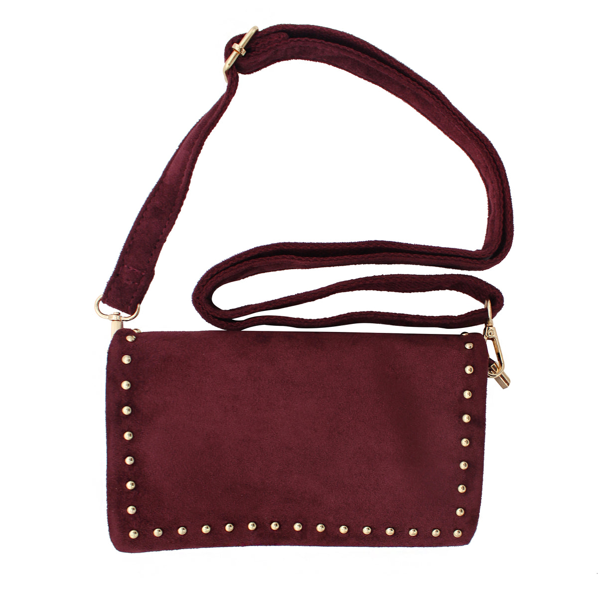 BORSA A BUSTINA CAMOSCIO BORDEAUX 