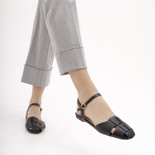 DECOLLETE' PIXIE FLAT NERO