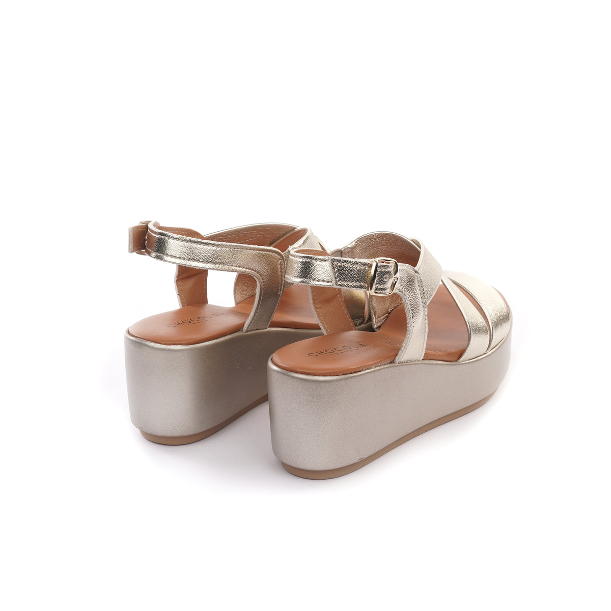 SANDALO ZEPPA INCROCIATO PLATINO<BR/> 