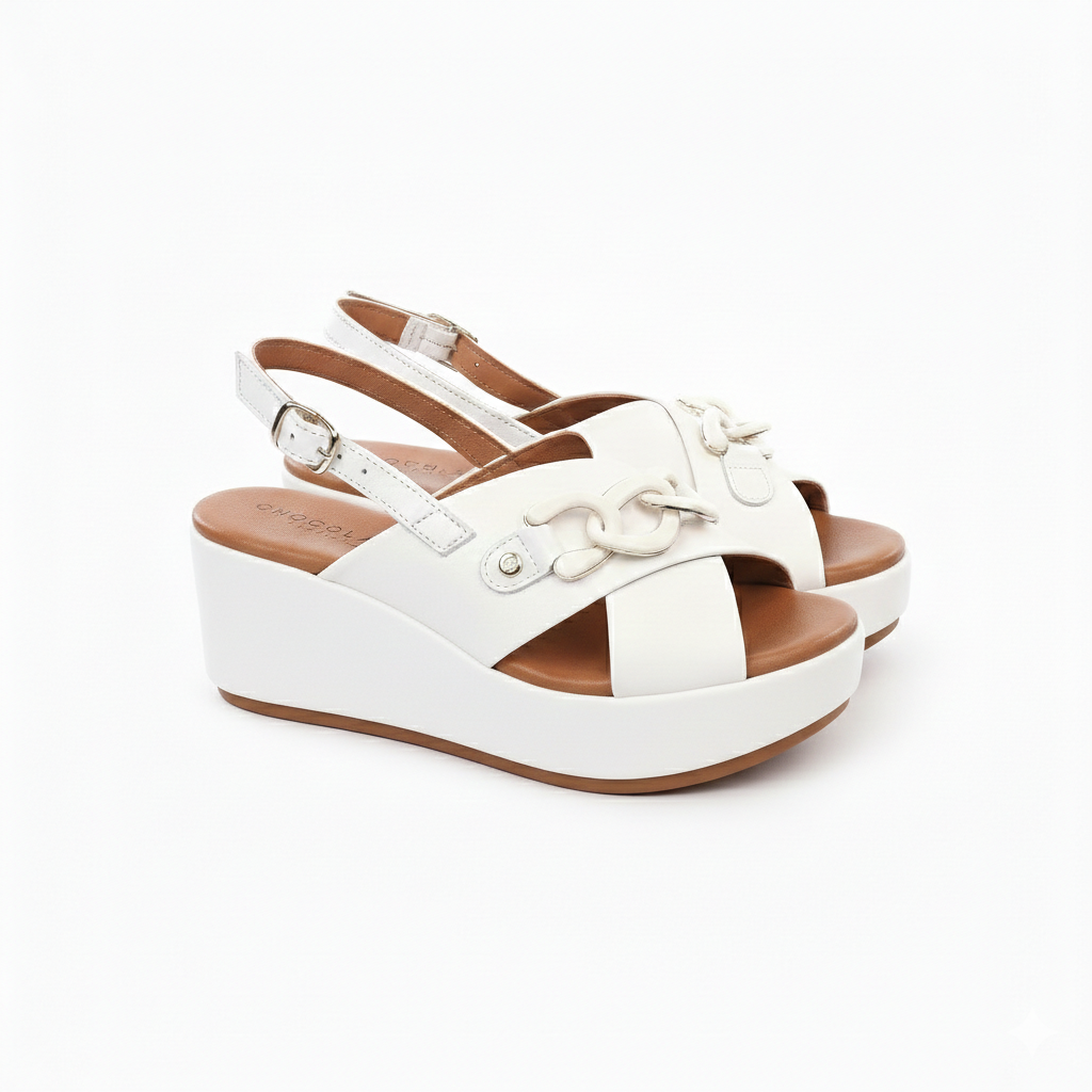 SANDALO ZEPPA CATENA BIANCO<BR/> 