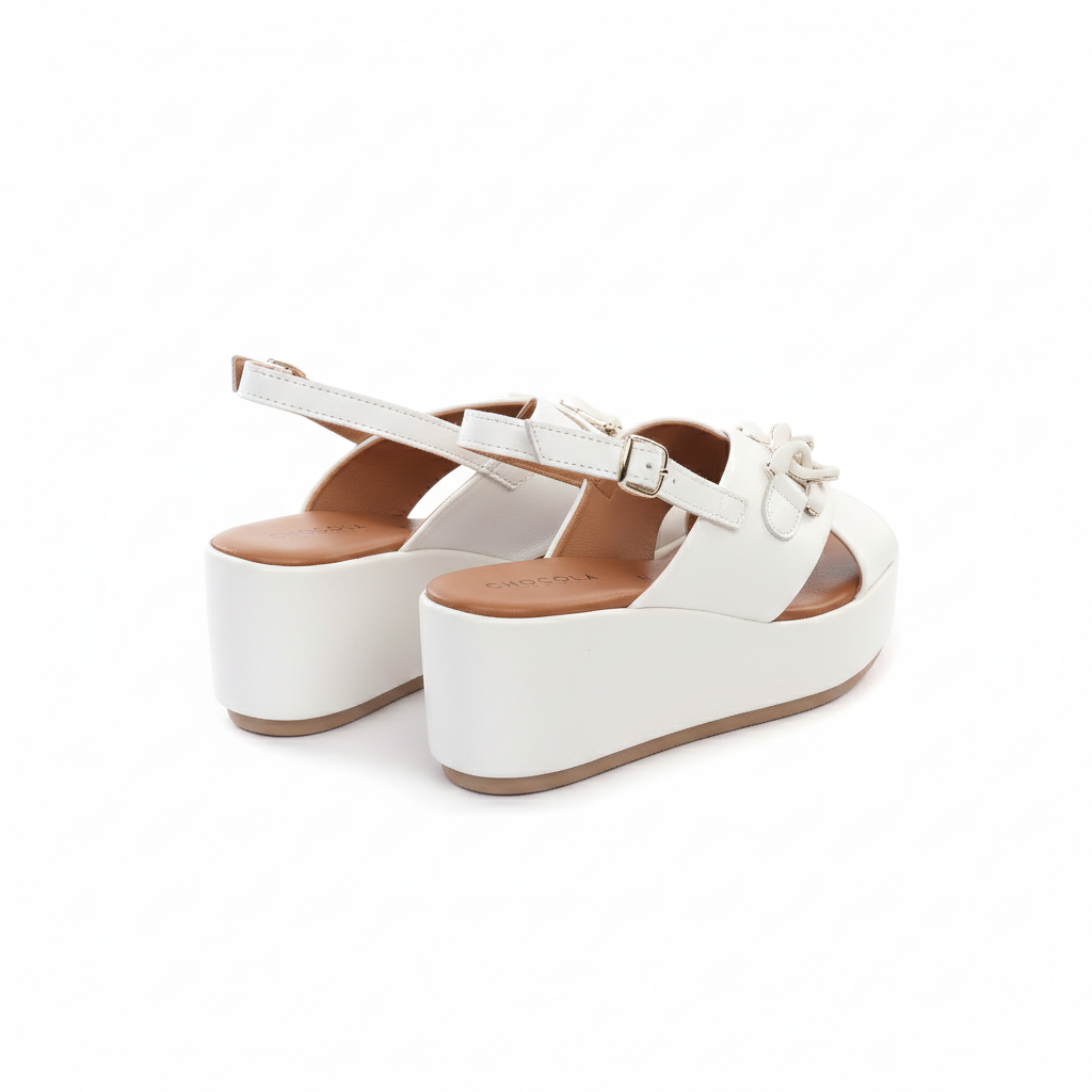 SANDALO ZEPPA CATENA BIANCO<BR/> 