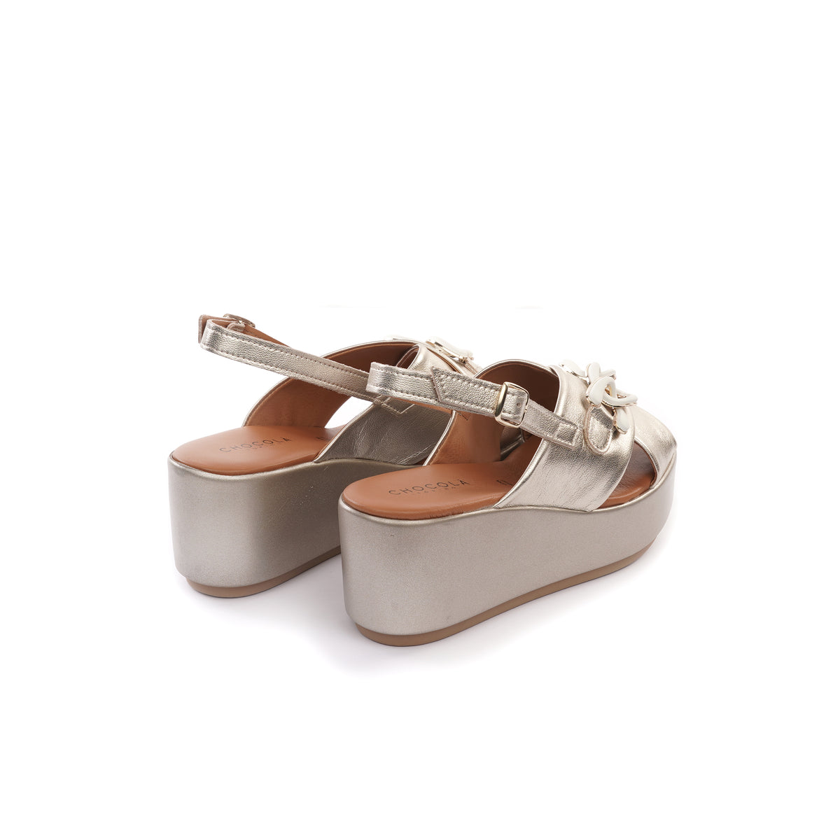 SANDALO ZEPPA CATENA PLATINO<BR/> 