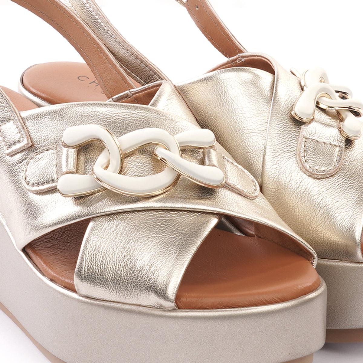 SANDALO ZEPPA CATENA PLATINO<BR/> 