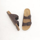SANDALO BIO DOPPIA FASCIA CAFFE' 
