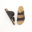 SANDALO BIO DOPPIA FASCIA NERO 