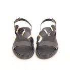 SANDALO FLAT CERCHI NERO 
