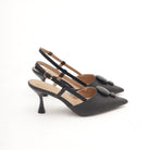 SLINGBACK RAFIA GOCCE NERO 