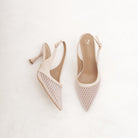 SLINGBACK RETE NUDE 