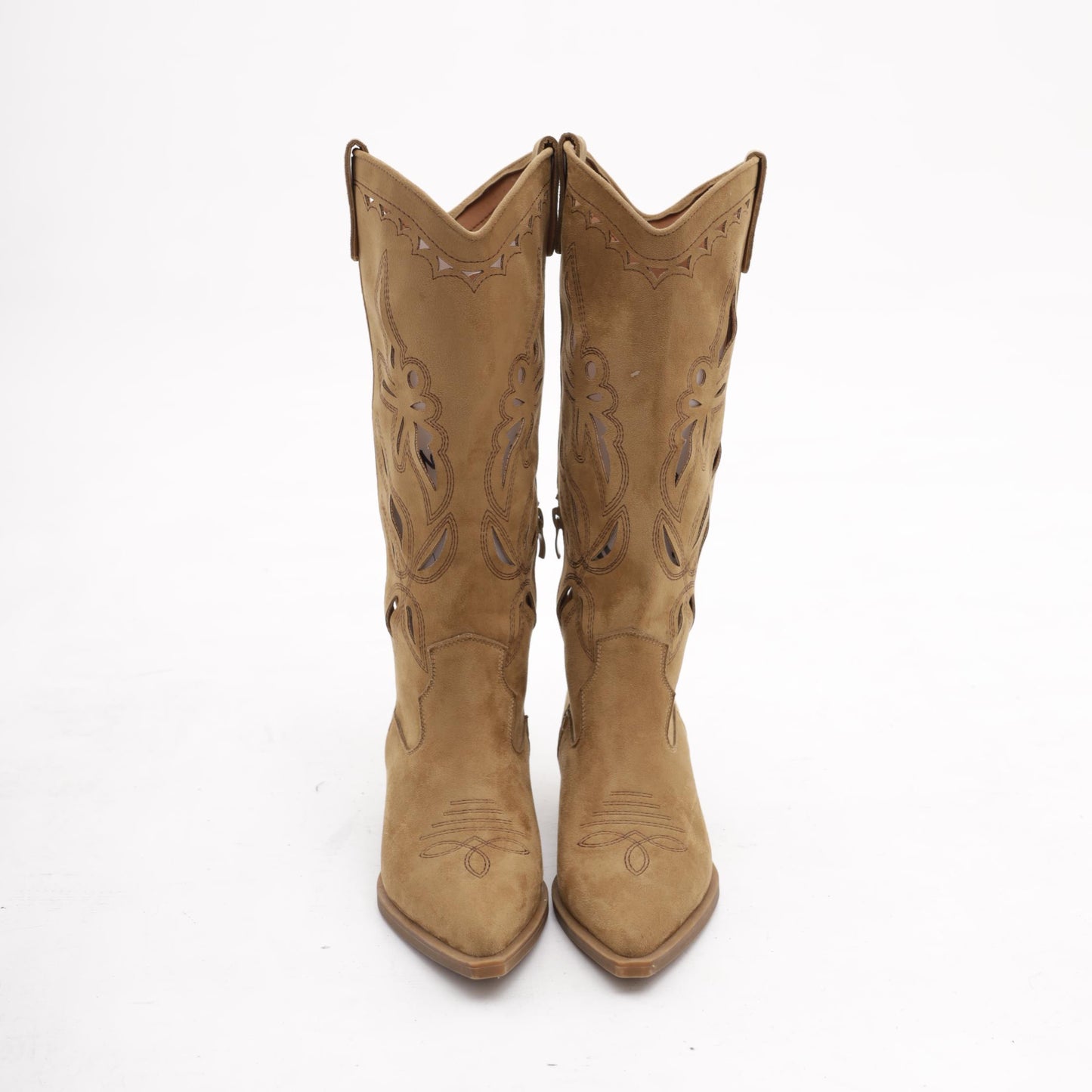 TEXANO RICAMO FORATO CUOIO<BR/> 