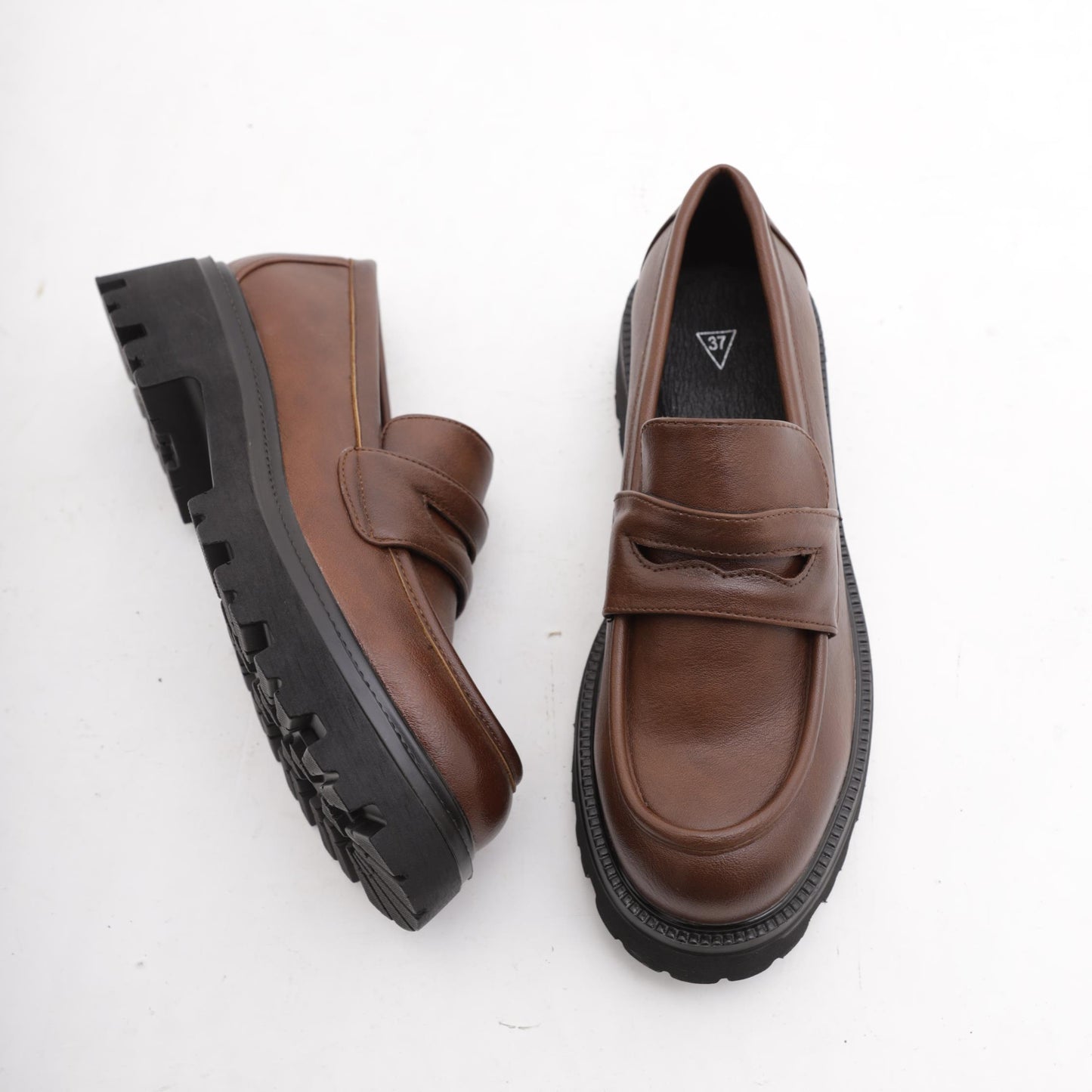 MOCASSINO SUOLA ALTA MARRONE MP621PUMARRONE CHOCOLA