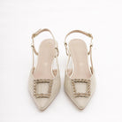 SLINGBACK CANVAS BASSA PLATINO 