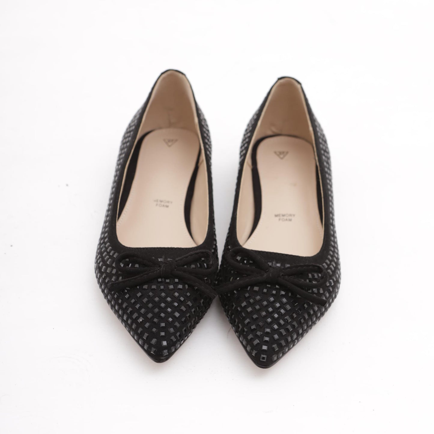 DECOLLETE' FLAT GLITTER NERO 
