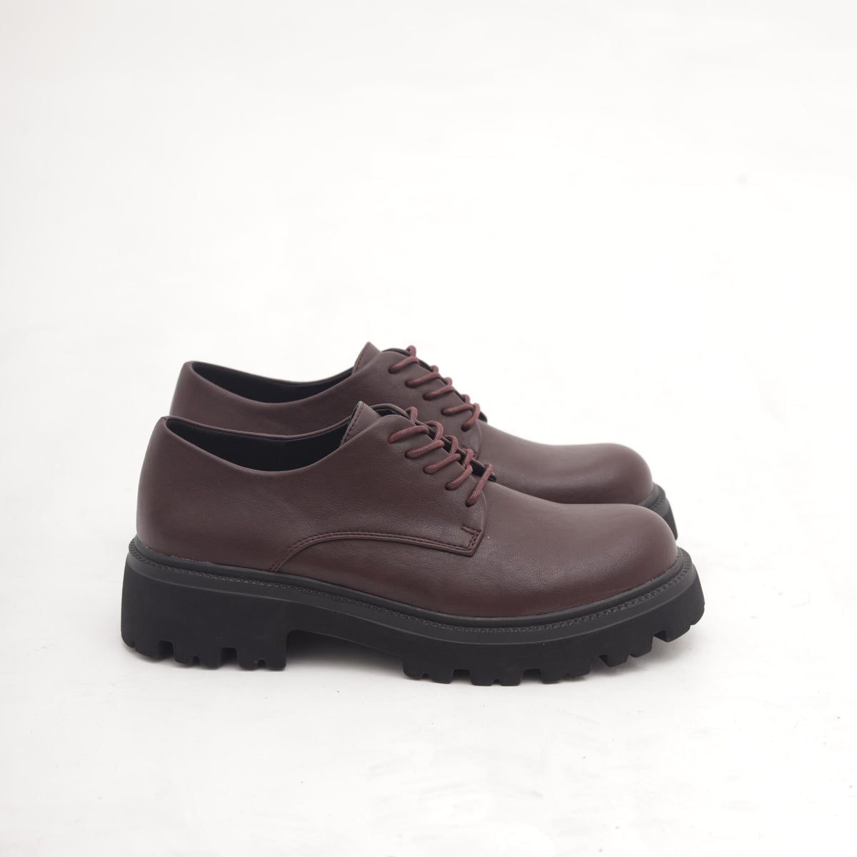 OXFORD SUOLA ALTA LISCIA BORDEAUX 