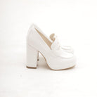 MOCASSINO TACCO ALTO BIANCO 