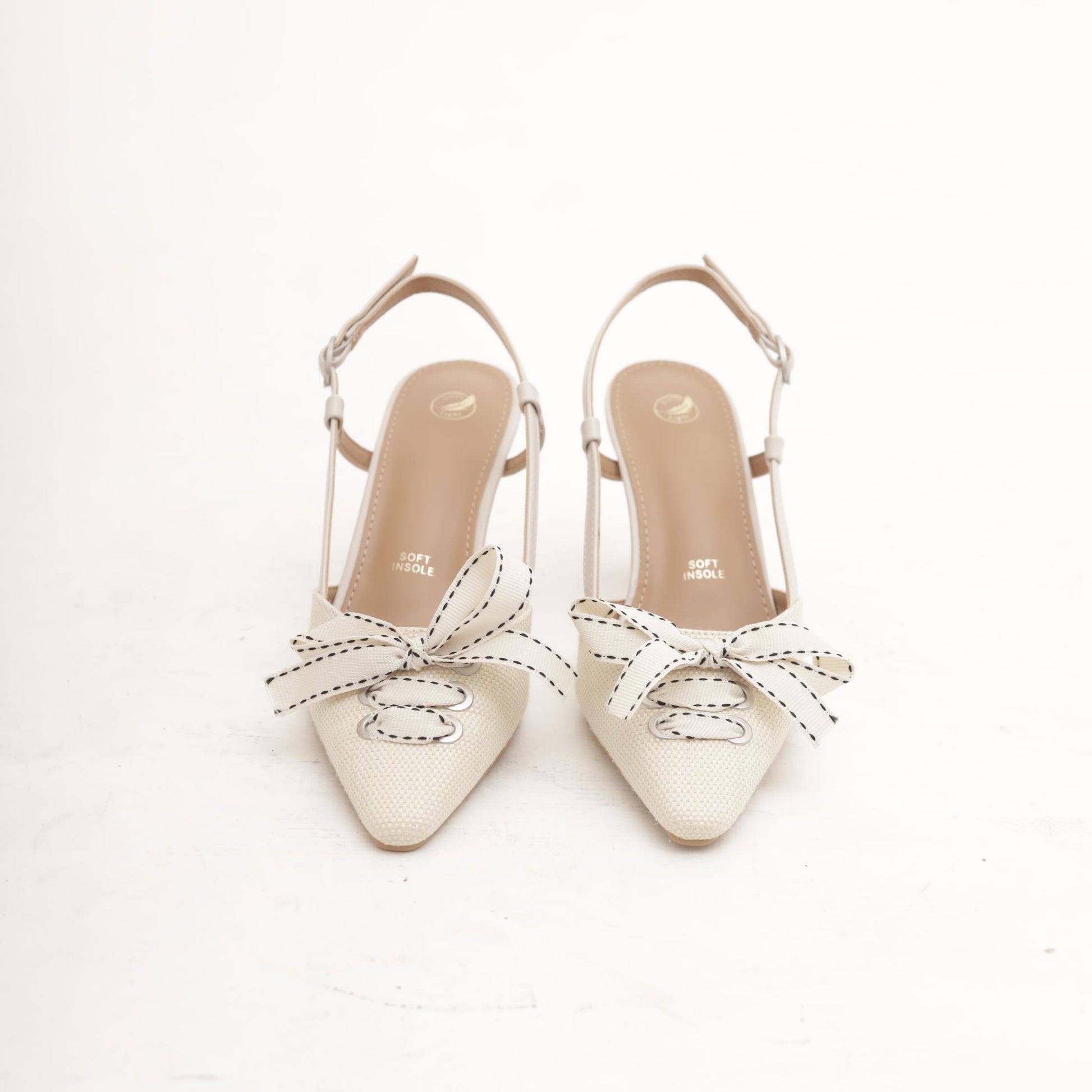 SLINGBACK NASTRO BEIGE 