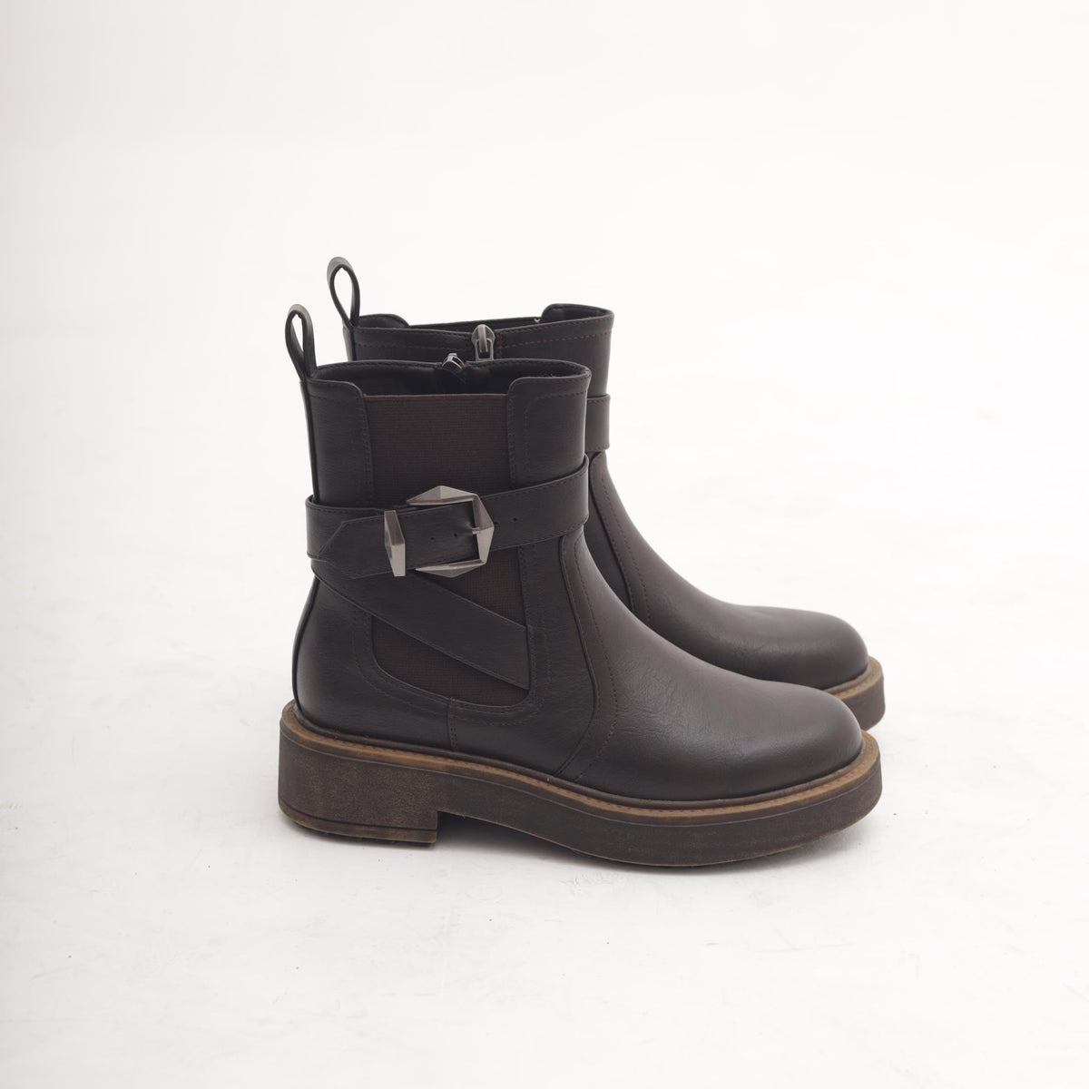 STIVALETTO ELASTICO E ZIP TESTA DI MORO 