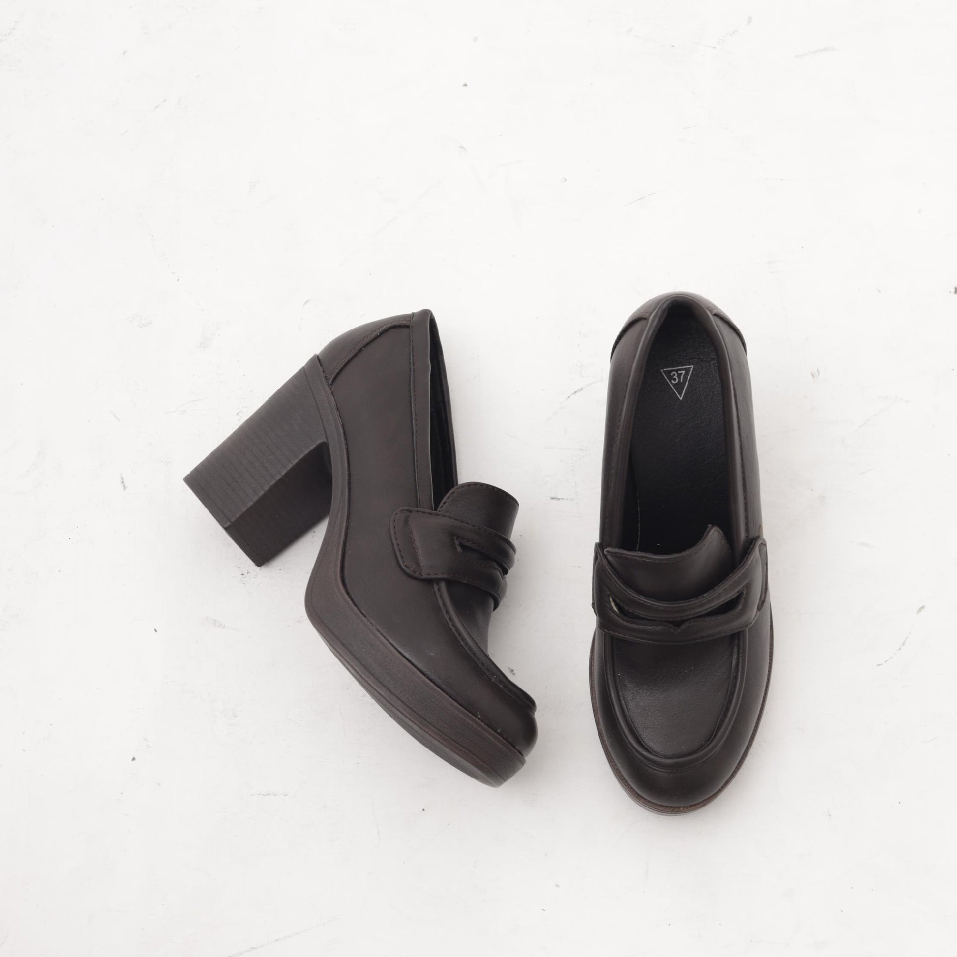 MOCASSINO TACCO NERO MP354PUNE CHOCOLA