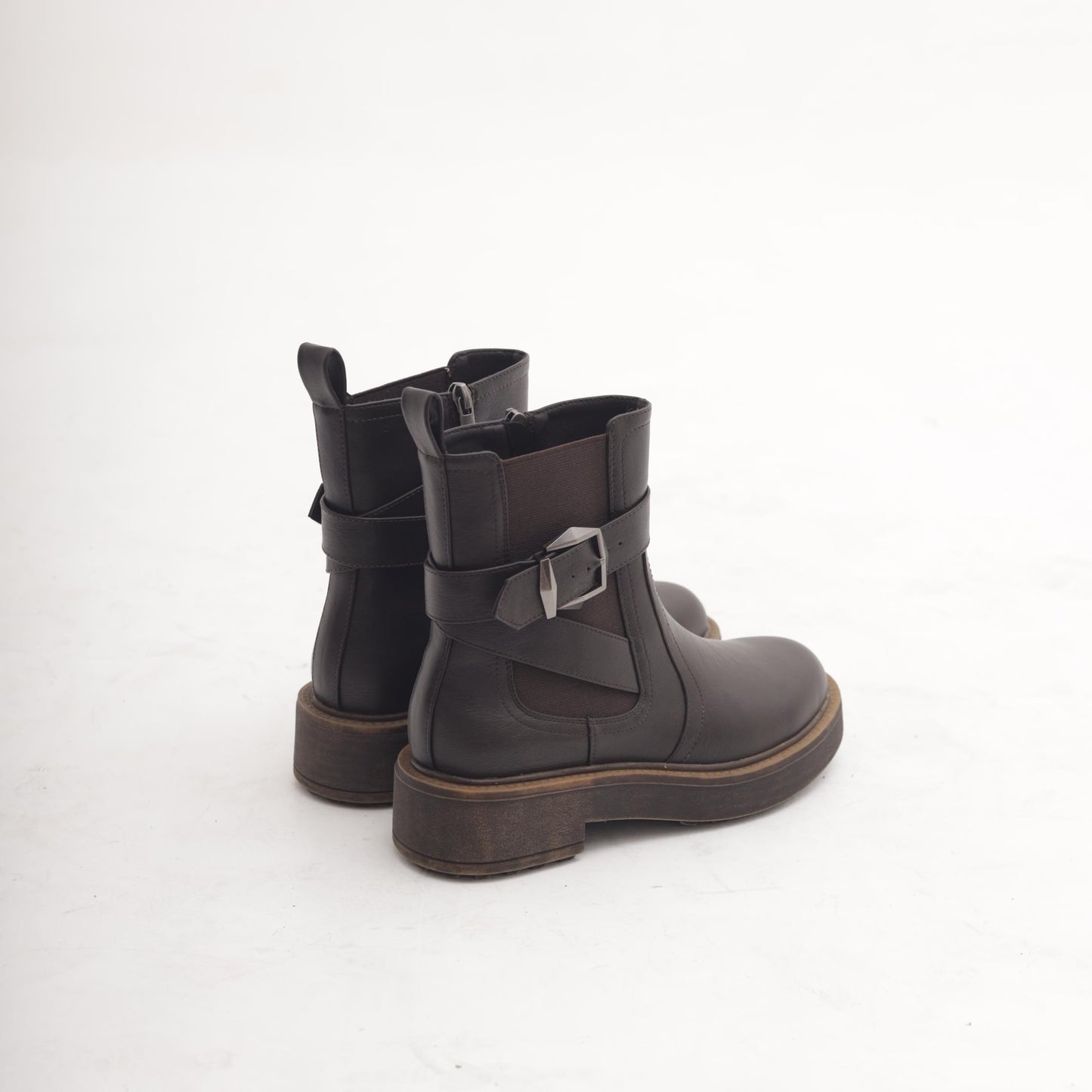 STIVALETTO ELASTICO E ZIP TESTA DI MORO 