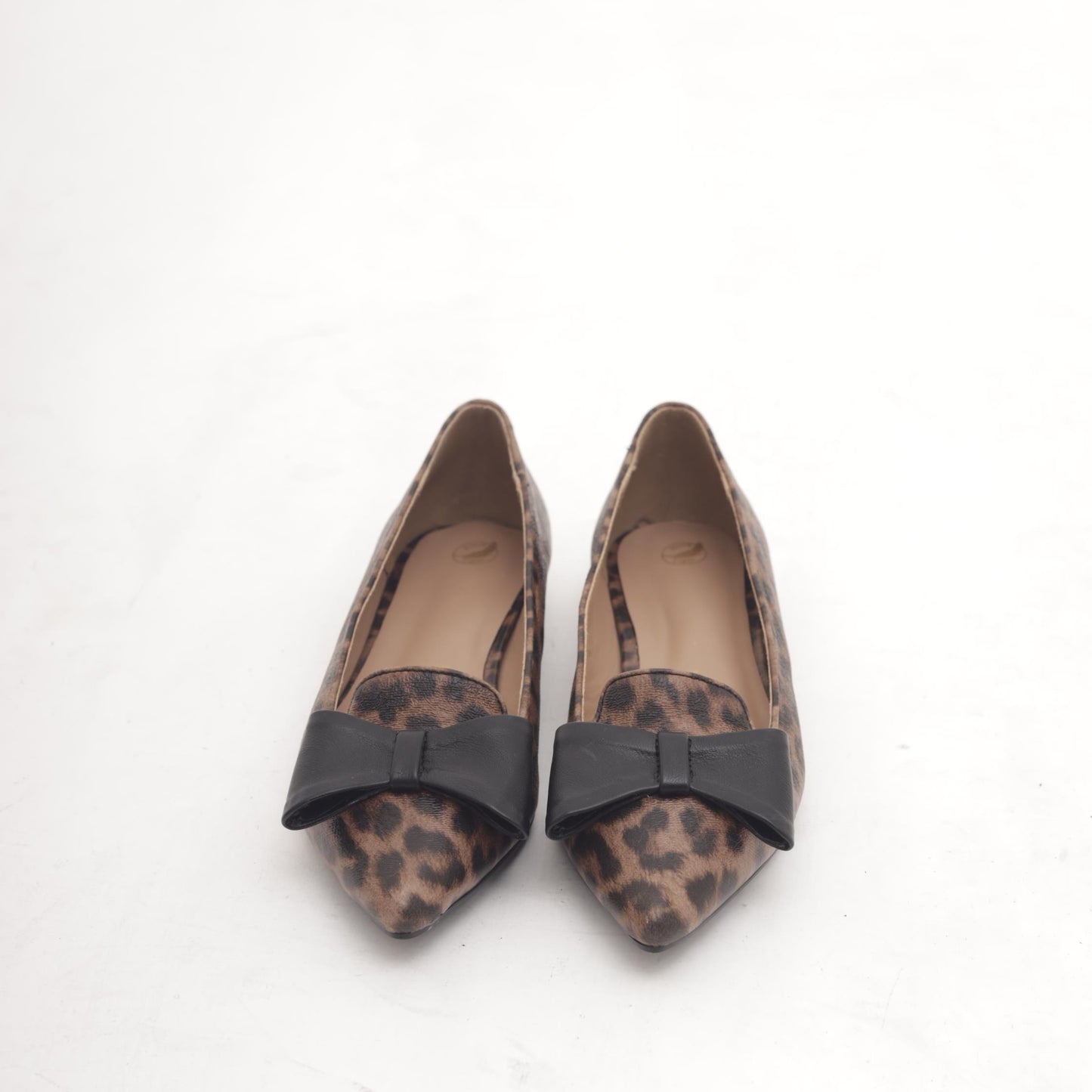 DECOLLETE FLAT FIOCCO LEOPARDO MP2714-1PULE CHOCOLA