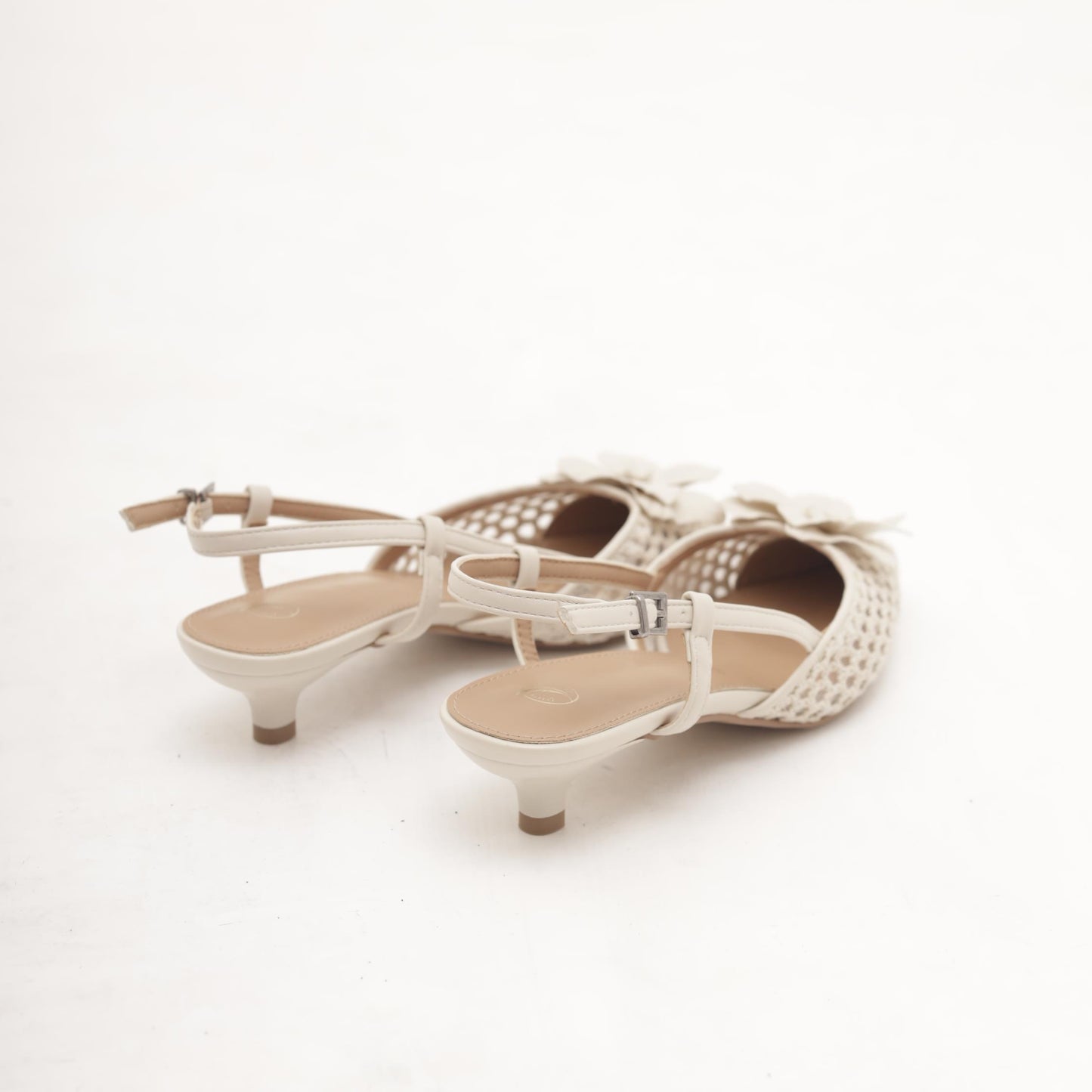 SLINGBACK RETE FIORE BEIGE 