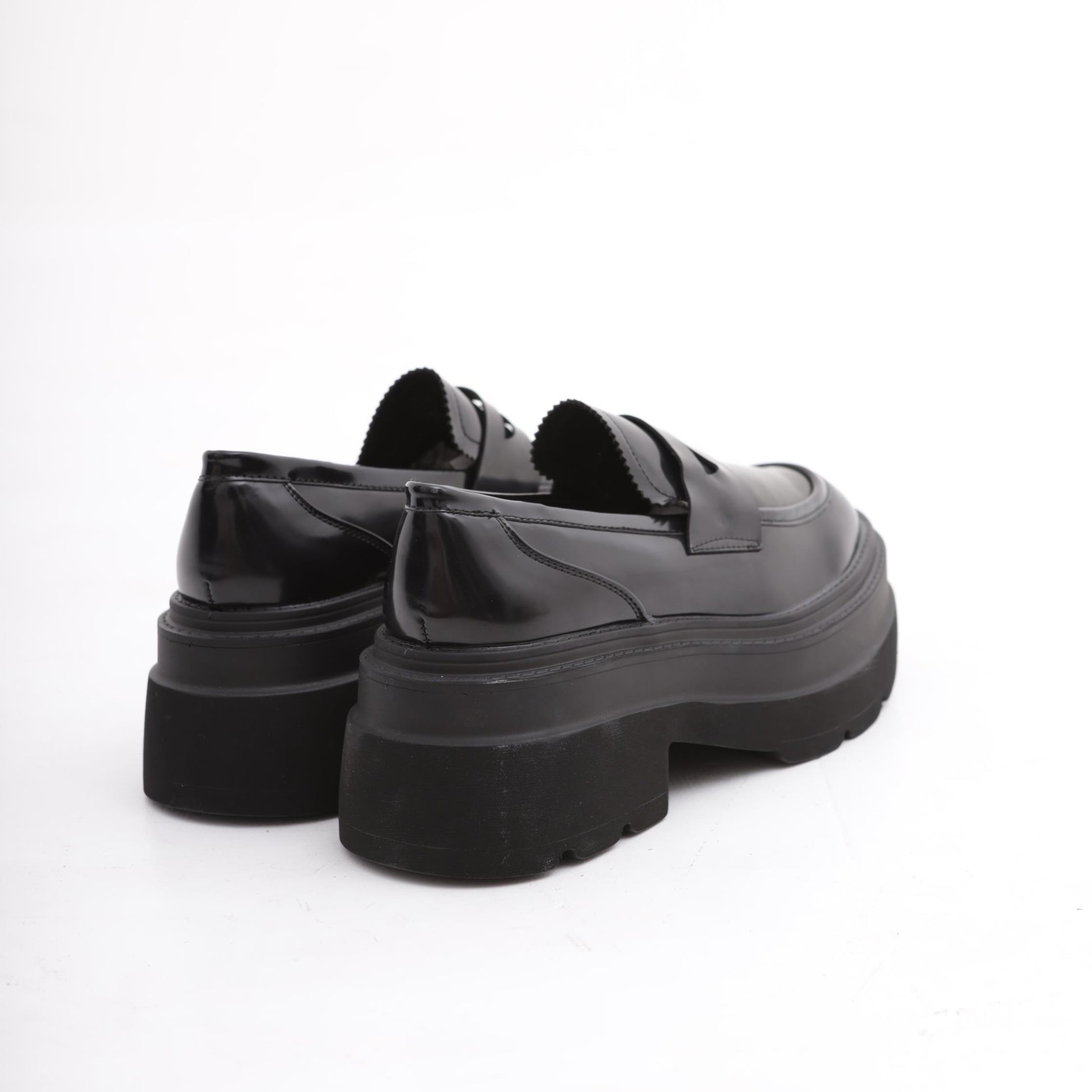 MOCASSINO PLATFORM NERO<BR/> 