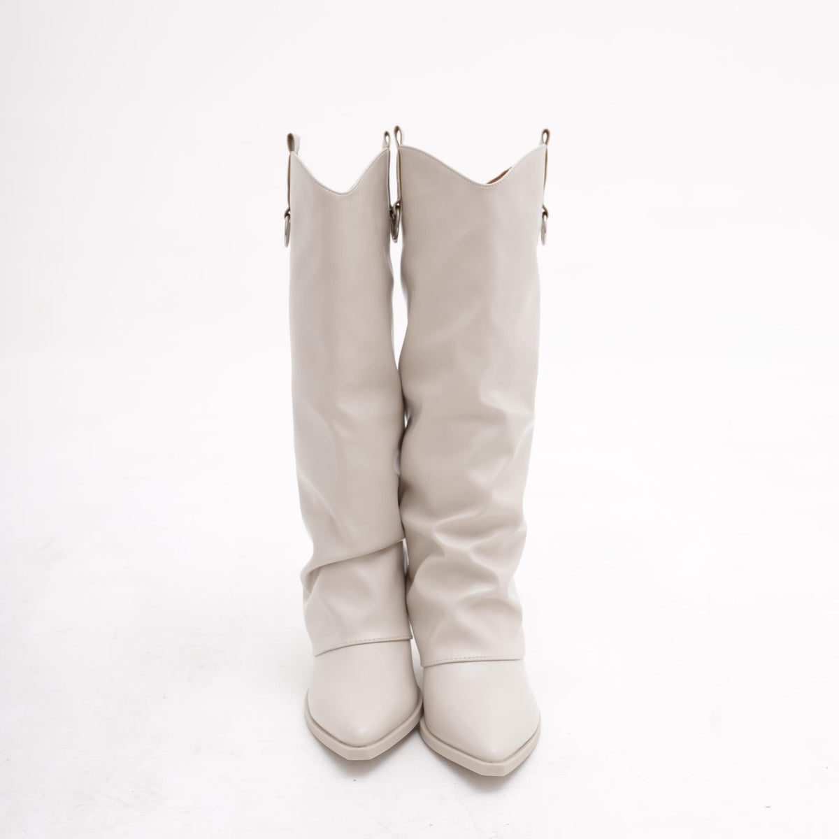 TEXANO ALTO RISVOLTATO PANNA<BR/> 