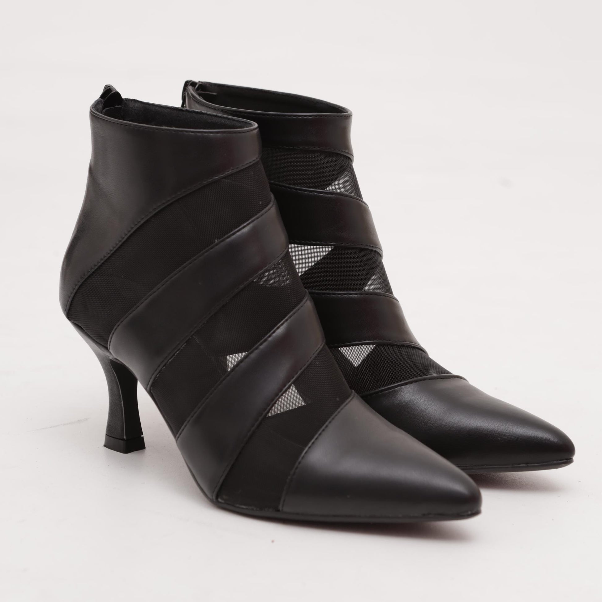 TRONCHETTO BASSO SHEER NERO<BR/> 