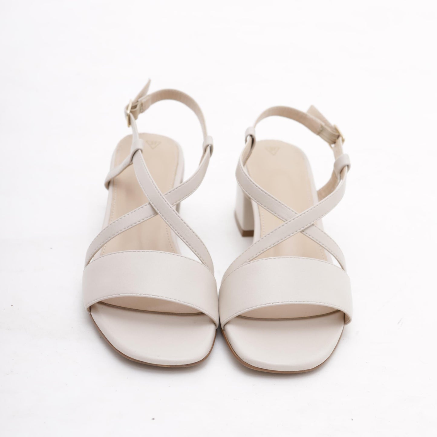 SANDALO FASCIA E INCROCIO PANNA 