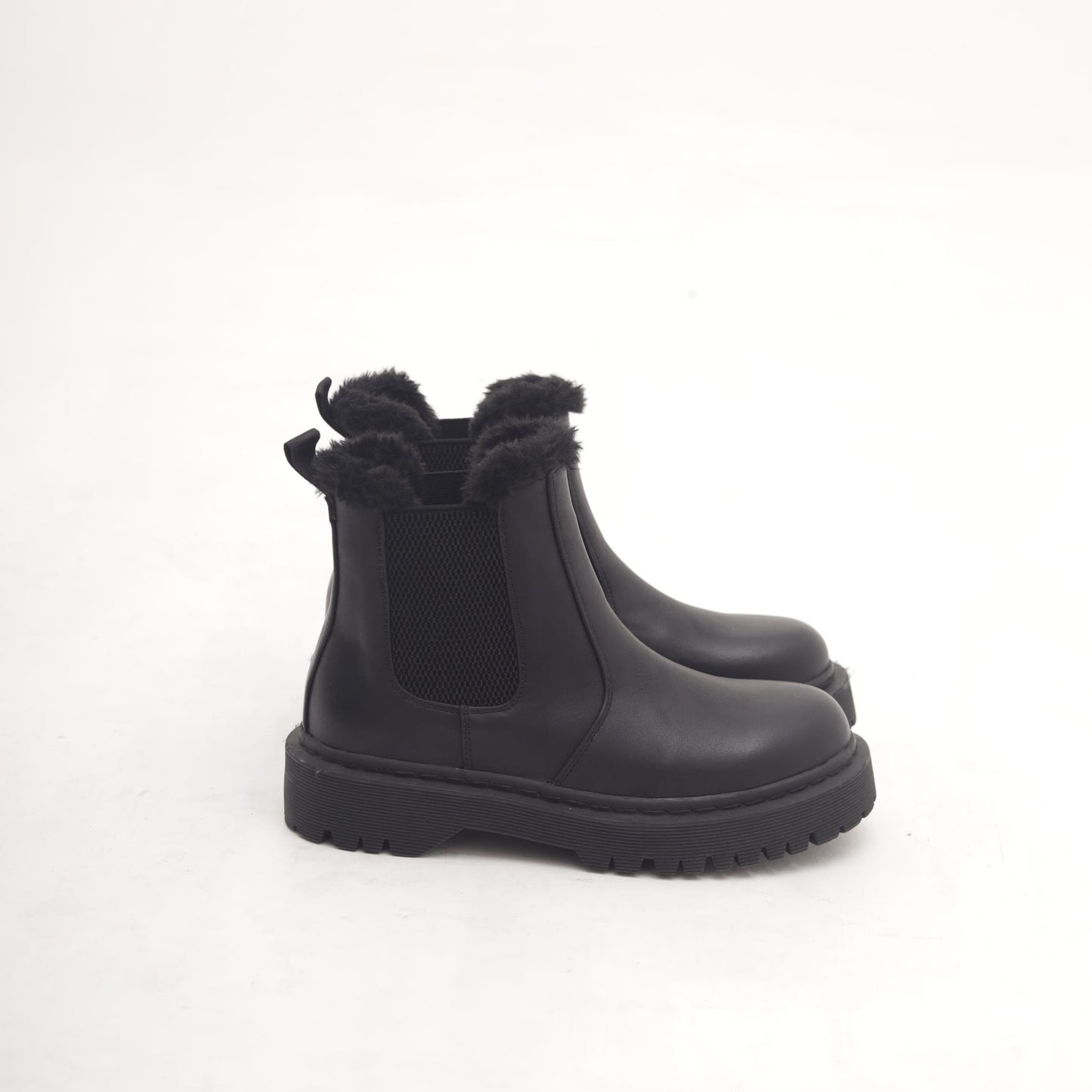 STIVALETTO CHELSEA BASSO FUR NERO 
