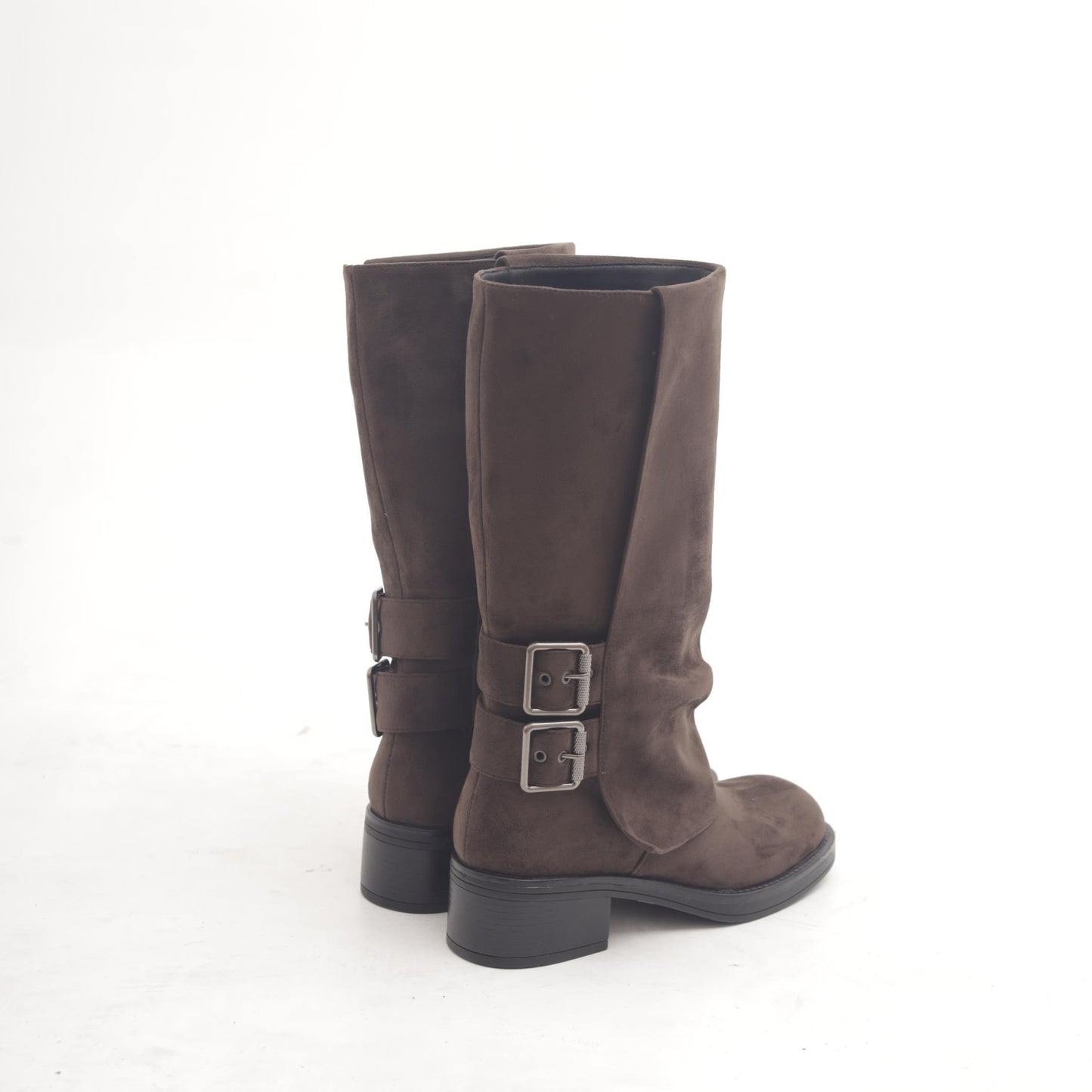 BIKER RISVOLTATO DOPPIA FIBBIA TESTA DI MORO MP2707-1MFTM CHOCOLA