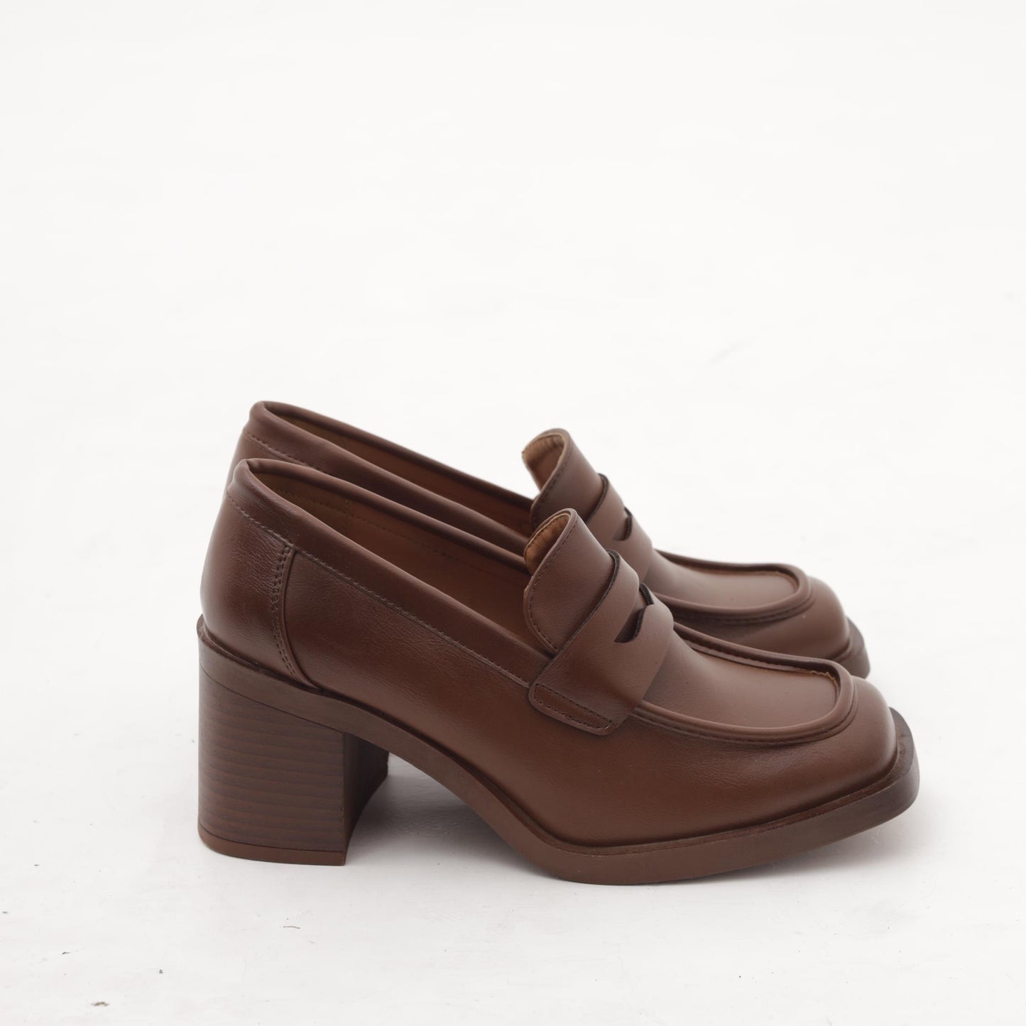 MOCASSINO QUADRATO TACCO MARRONE MP622PUMARRONE CHOCOLA